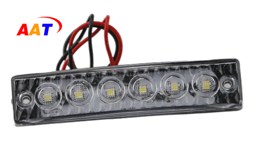 AAT-ML203-6  6 LED 12V 24V side marker indicators warning light position clearance lights for auto car truck bus trailer lorry