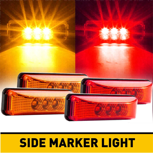 AAT-ML205-3 NEW Side Marker Light Indicator Lamp Bus Truck Trailer Lorry Caravan 12V RV Pickup Trailer Truck Fender Rear Light