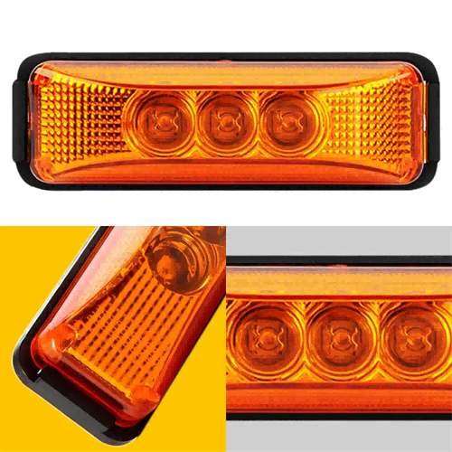 AAT-ML205-3 NEW Side Marker Light Indicator Lamp Bus Truck Trailer Lorry Caravan 12V RV Pickup Trailer Truck Fender Rear Light