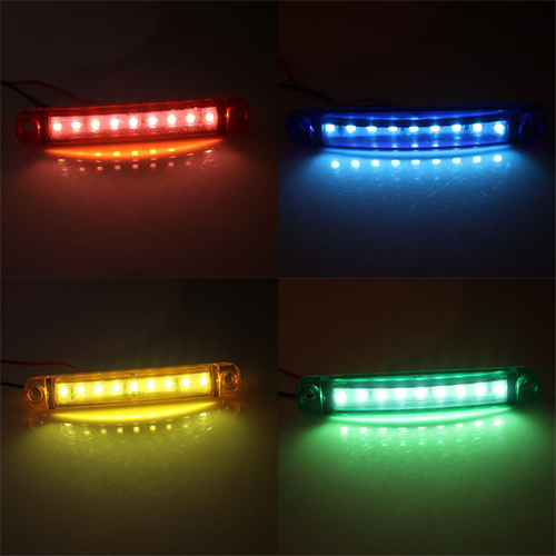 AAT-ML208-9 Luz led lateral de 12-24v, luz de advertencia de seguridad, para camión