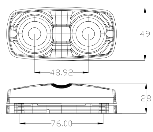 AAT-ML302-13 truck identification lights led clearance and side marker light led lights for truck 24v