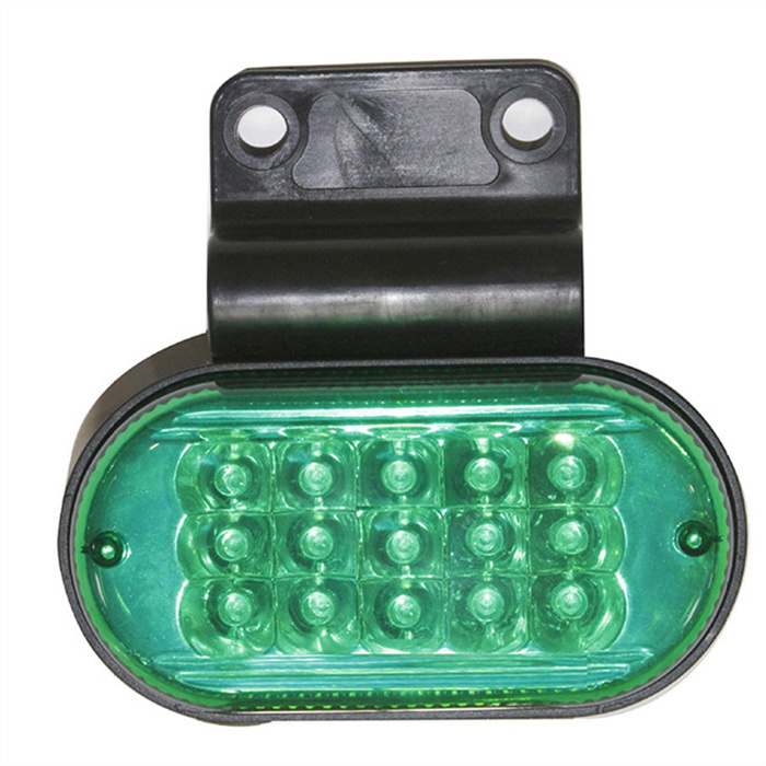 AAT-ML306-15 15LEDs Oval Shape Amber Red White Blue Green LED Side Marker Lights for Trucks Trailers