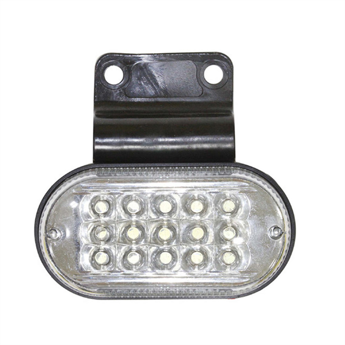 AAT-ML306-15 15LEDs Oval Shape Amber Red White Blue Green LED Side Marker Lights for Trucks Trailers