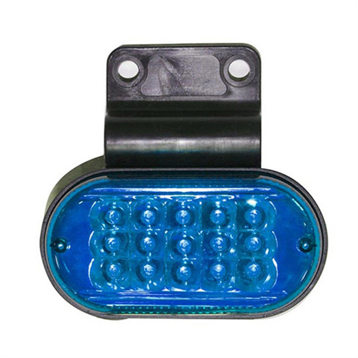 AAT-ML306-15 15LEDs Oval Shape Amber Red White Blue Green LED Side Marker Lights for Trucks Trailers