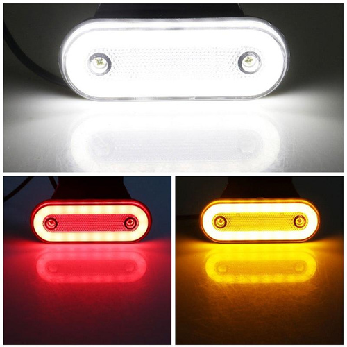 AAT-ML312-20 oval 12v LED light guide truck side lights 12V 24V side marker light truck