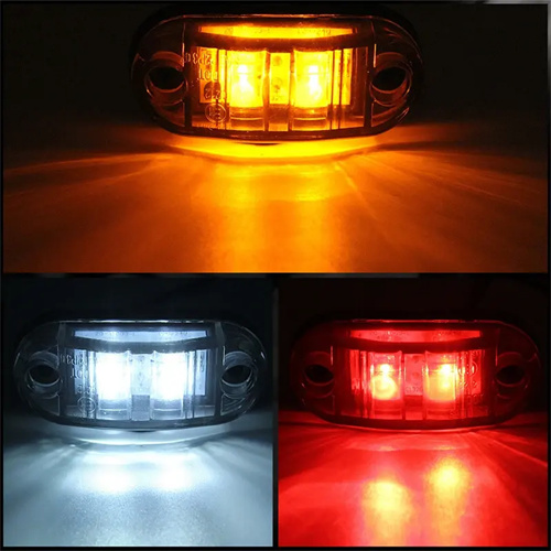 AAT-ML401-2 2led Side Marker Indicator Light 12v/24v Vehicle Bus Truck Trailer Lamp