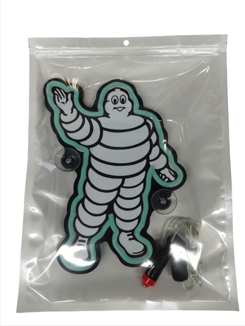 AAT-LZ28521 Los accesorios de automóviles se pueden adsorber en el vidrio del automóvil, el color es opcional para soportar la lámpara de atmósfera de neón de la barra de dibujos animados LED personalizados.