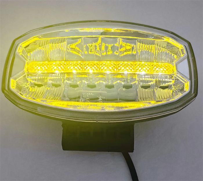AAT-FL23-02 LED model top square work light fog light color can be amber and white truck fog light two-color work light LED ceiling lamp.