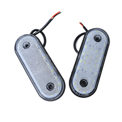 AAT-ML210-20 Luz led para camión, lámpara lateral ámbar, roja y blanca, señal para remolque, 24V, 20 led