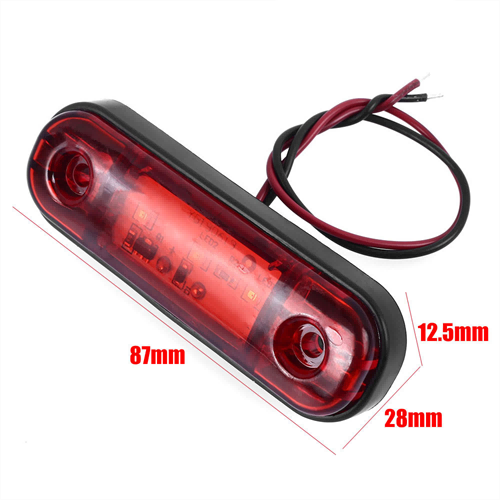 AAT-ML209-3 luz indicadora de marcado lateral de 12-24V para camión Mack de alta resistencia