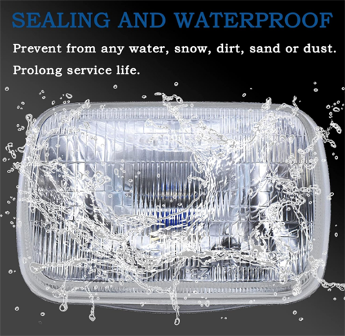 H6052 H6002 Halogen square sealed beam low beam and high beam 7-inch headlight