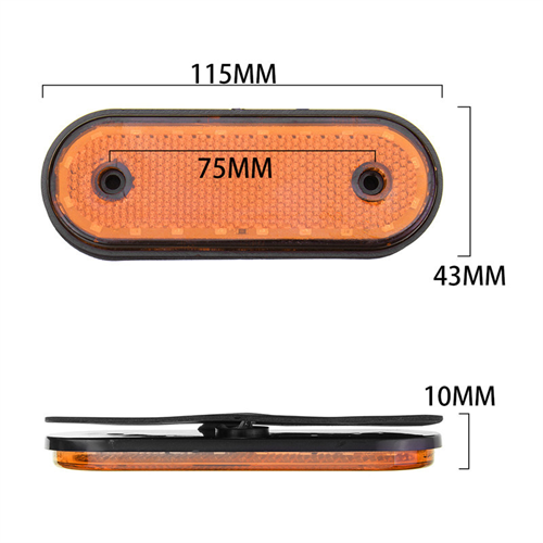 AAT-ML210-20 20 LED Car Side Marker Lights Clearance Lamp for 24V 12V Truck RV Trailer Pickup Red Yellow White
