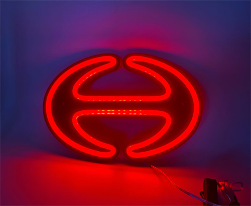 AAT-LZ2517H Automobile atmosphere lamp that can be adsorbed on automobile glass supports customized logo LED strip lamp neon atmosphere lamp.
