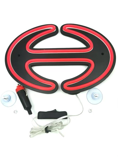 AAT-LZ2517H Automobile atmosphere lamp that can be adsorbed on automobile glass supports customized logo LED strip lamp neon atmosphere lamp.