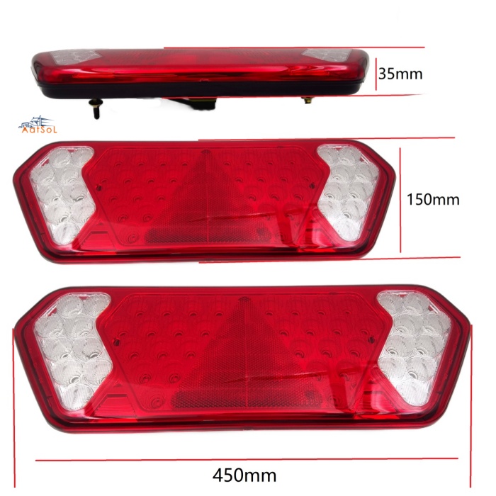 AAT-R5009-46 12V driving lights, brake turn signals, high-brightness three-in-one LED rear taillights