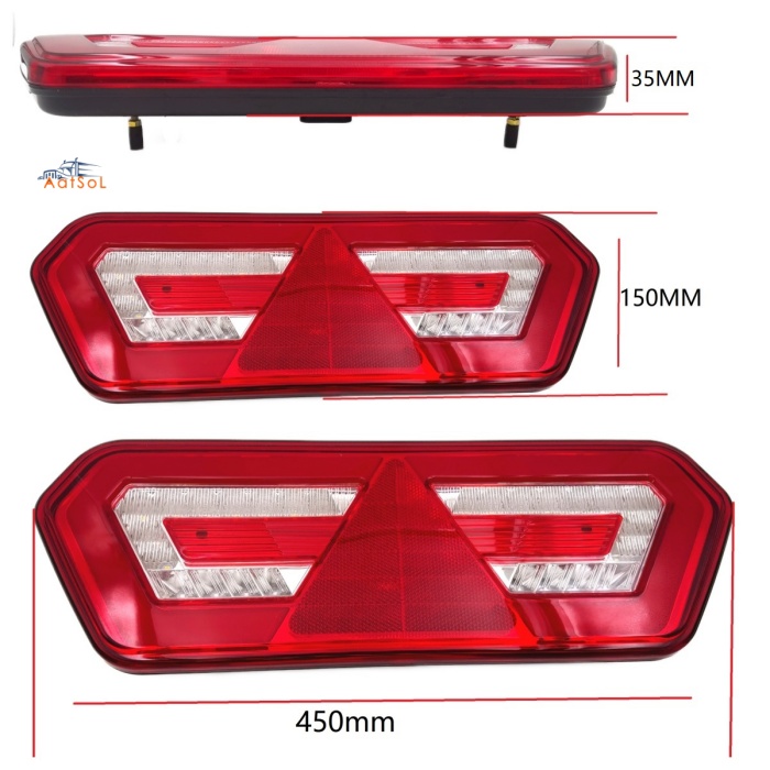 AAT-R5008-68 The manufacturer supplies 10-30V semi-trailer rear taillight assemblies, large truck taillights, and LED rear taillights for steering