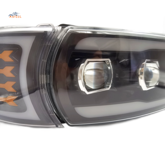 AAT-SC05-023-5L LED daytime running lights, flowing turn signals, lens headlights