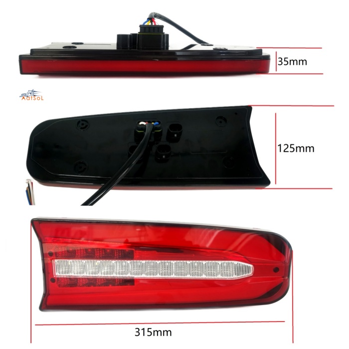 AAT-R5014-51 Hot-Selling Brazilian Truck Taillights and Rear Integrated Lights