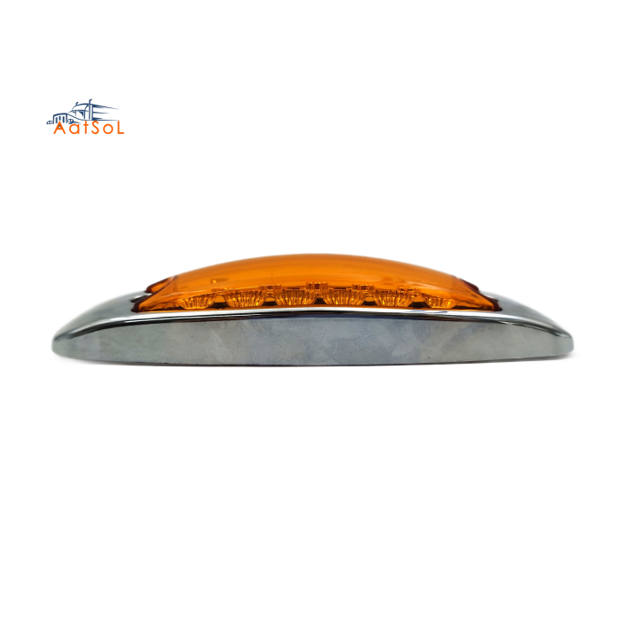 AAT-ML608-12TA IP65 Amber 12LED DC Universal LED Clearance Side Marker Truck Light Faro Posterior Lateral Plafon