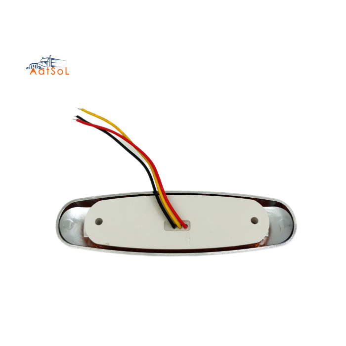 AAT-ML608-12TA IP65 Amber 12LED DC Universal LED Clearance Side Marker Truck Light Faro Posterior Lateral Plafon