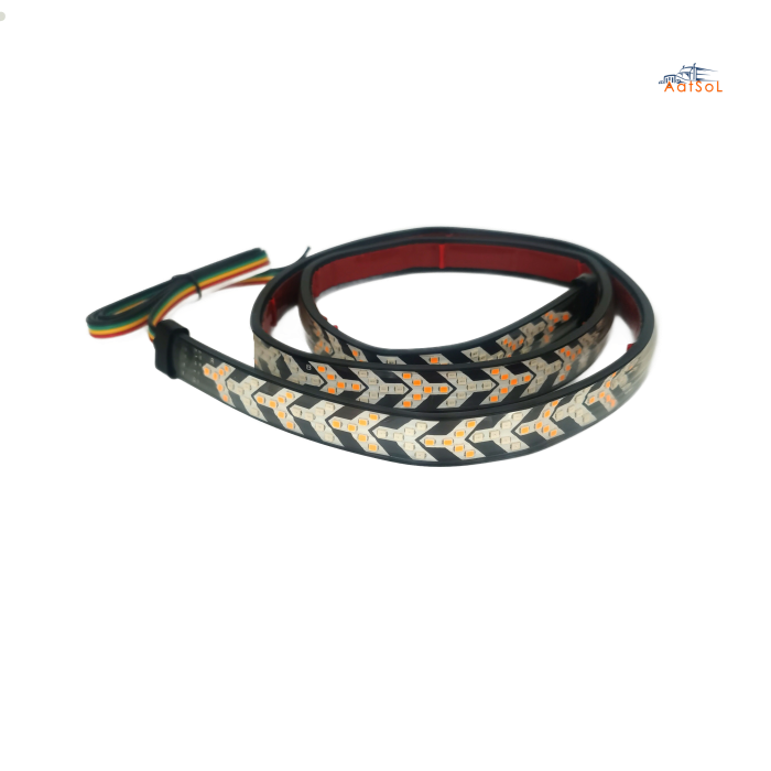 AAT-FB1228-1.2m Two-color double-row water flow step light strip, pickup door warning, flashing light strip, stroboscopic truck emergency