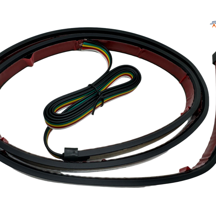 AAT-FB1228-1.2m Two-color double-row water flow step light strip, pickup door warning, flashing light strip, stroboscopic truck emergency