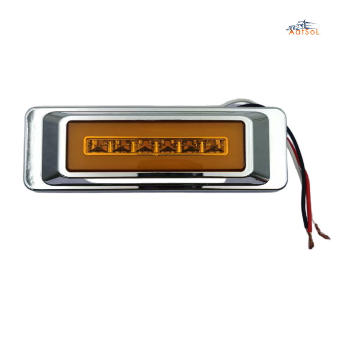 AAT-ML803-24A Farol foco faro plafon cucuya lateral 10-30V 24LED ambar rojo blanco azul verde para camion remolque RV bus Alta baja luz