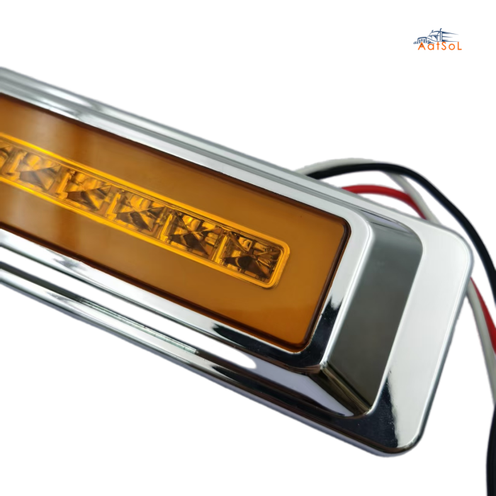 AAT-ML803-24A Farol foco faro plafon cucuya lateral 10-30V 24LED ambar rojo blanco azul verde para camion remolque RV bus Alta baja luz
