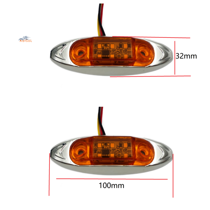 AAT-ML427-6 New product 12V 12LED truck side light width indicator light, original manufacturer of truck side light