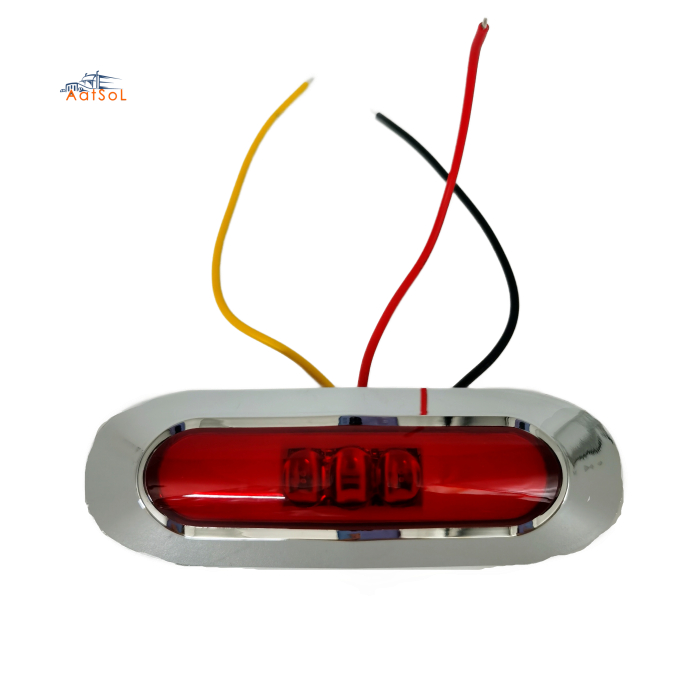 AAT-ML428-9 Truck 5LED strobe light, plastic 10-30V ultra-thin side warning light, stroboscopic light