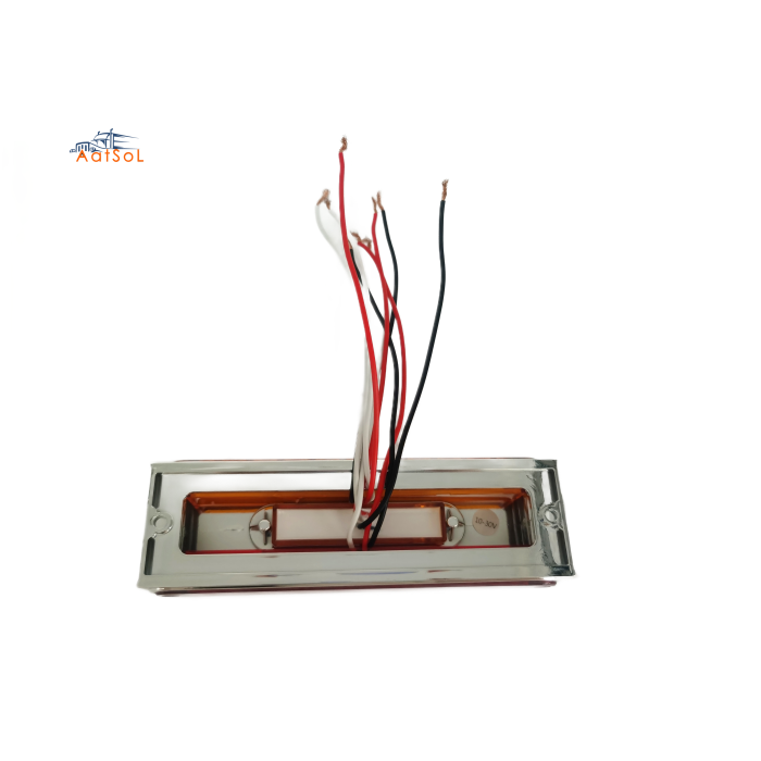 AAT-ML901-25 Red/amber high-power waterproof LED small oval, LED taillights, for trucks, trailers and heavy-duty trucks