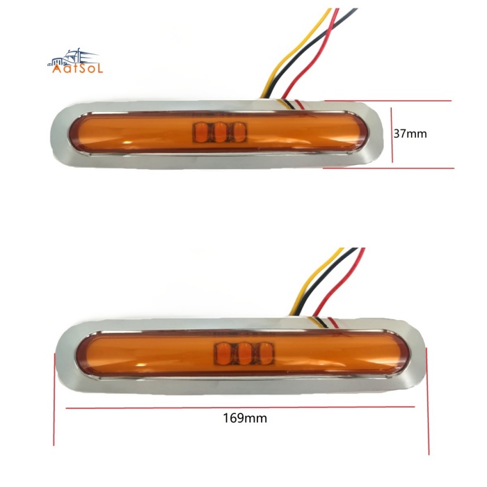 AAT-ML429-15 Farol foco faro plafon cucuya lateral 10-30V 15LED ambar rojo blanco azul verde para camion remolque RV bus estrobo