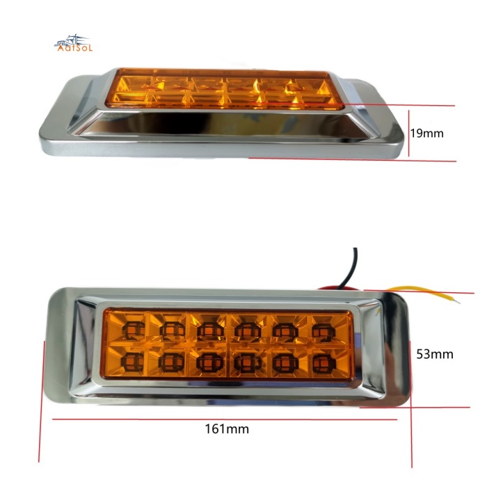 AAT-ML817-12 LED Side Marker Lights for Trailer Trucks Caravan Side Clearance Marker Light Lamp10-30V