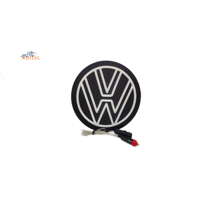 AAT-LZ2525VW Neon Light 10-30V Available colors FOR VW 25*25CM with cigarette lighter