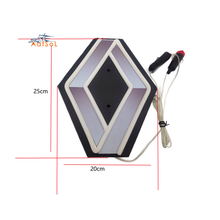 AAT-LZ2025 Neon Light 10-30V Available colors FOR RENAULT 20*25CM with cigarette lighter