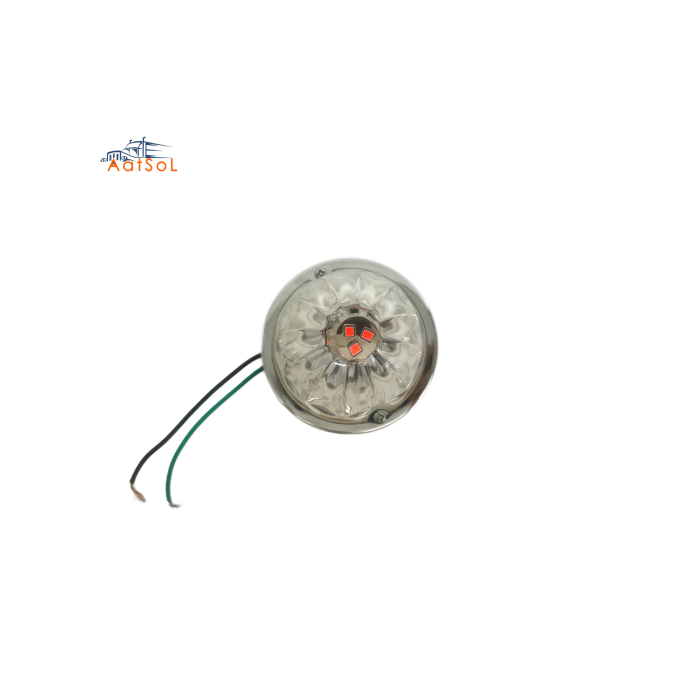 AAT-ML433-15R Luces de Posición Laterales Personalizadas para Decoración Exterior e Interior con Lente de Cristal y Diseño de Sandía de 12V CC para Visera de Camión y Filtro de Aire