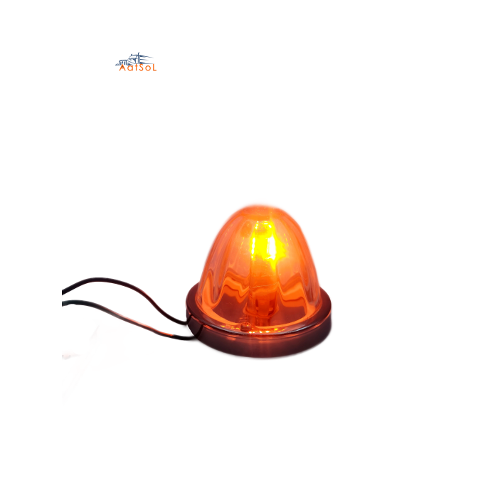 AAT-ML433-15R Luces de Posición Laterales Personalizadas para Decoración Exterior e Interior con Lente de Cristal y Diseño de Sandía de 12V CC para Visera de Camión y Filtro de Aire