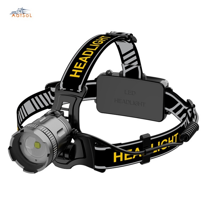 Outdoor Travel Night Mining Fishing Headlamp Four-Light Strong Remote Lighting Rechargeable Battery Aluminum Alloy
