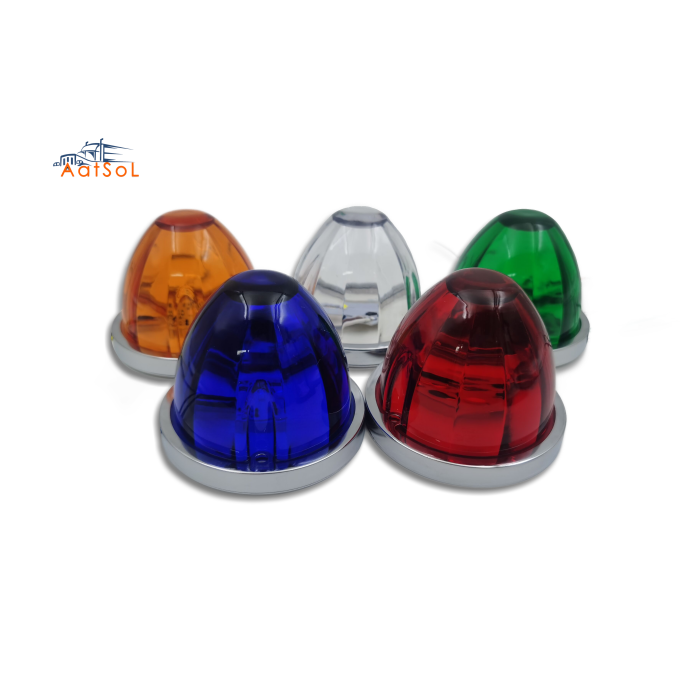 AAT-ML432-1F Circular LED truck flashing watermelon light strip, plastic cover, monochrome vehicle ambient light, automotive auxiliary lighting system