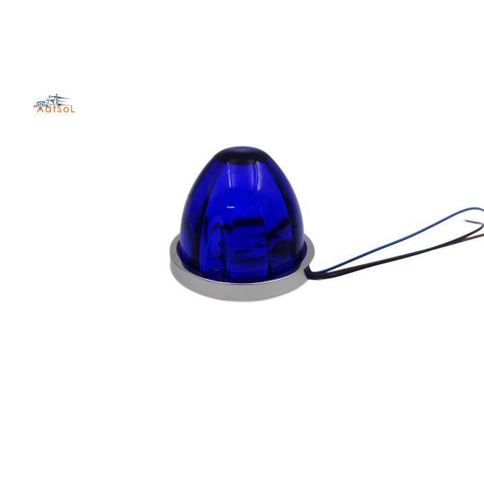 AAT-ML432-1F Led circular camión explosión flash luz de sandía con tapa de plástico luz de ambiente de vehículo monocromático sistema de iluminación auxiliar de automóvil