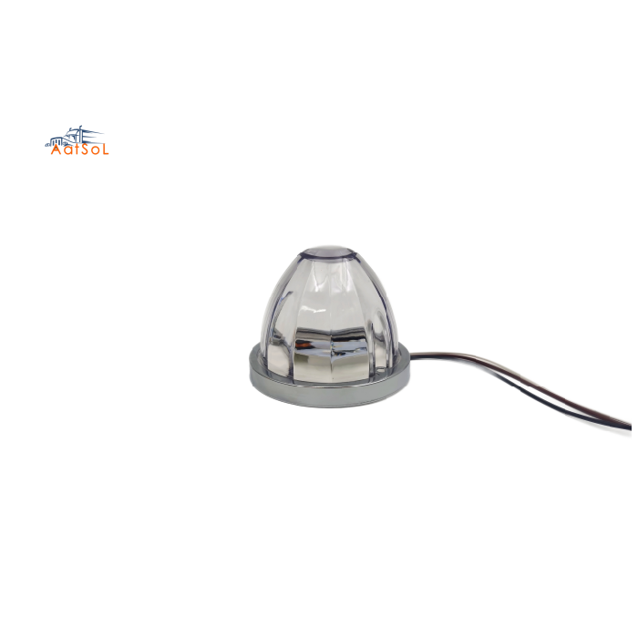 AAT-ML432-1F Led circular camión explosión flash luz de sandía con tapa de plástico luz de ambiente de vehículo monocromático sistema de iluminación auxiliar de automóvil