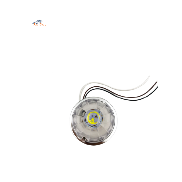 AAT-ML432-1F Led circular camión explosión flash luz de sandía con tapa de plástico luz de ambiente de vehículo monocromático sistema de iluminación auxiliar de automóvil