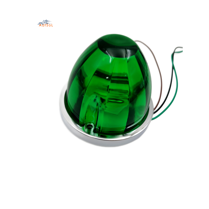 AAT-ML432-1F Led circular camión explosión flash luz de sandía con tapa de plástico luz de ambiente de vehículo monocromático sistema de iluminación auxiliar de automóvil