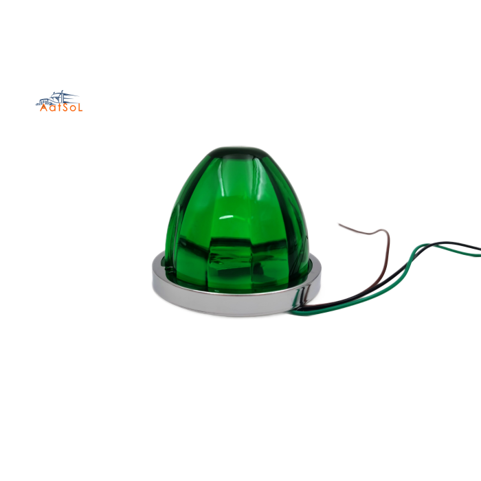 AAT-ML432-1F Led circular camión explosión flash luz de sandía con tapa de plástico luz de ambiente de vehículo monocromático sistema de iluminación auxiliar de automóvil