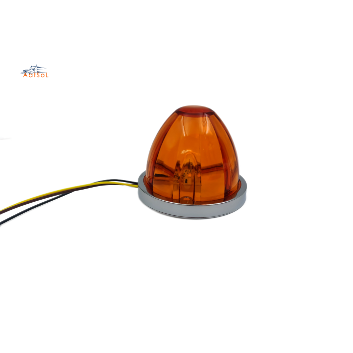 AAT-ML432-1F Led circular camión explosión flash luz de sandía con tapa de plástico luz de ambiente de vehículo monocromático sistema de iluminación auxiliar de automóvil