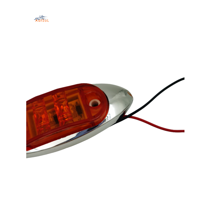 AAT-ML407-2 LED Side Lamp Bus Side Marker Lamp 10-30V Black or Chrome for Truck Trailer Lorry