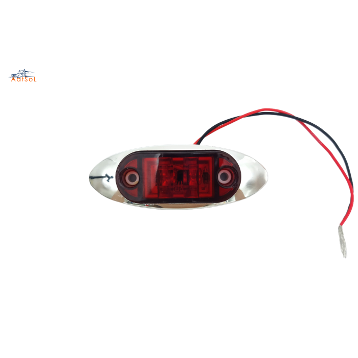 AAT-ML407-2 LED Side Lamp Bus Side Marker Lamp 10-30V Black or Chrome for Truck Trailer Lorry