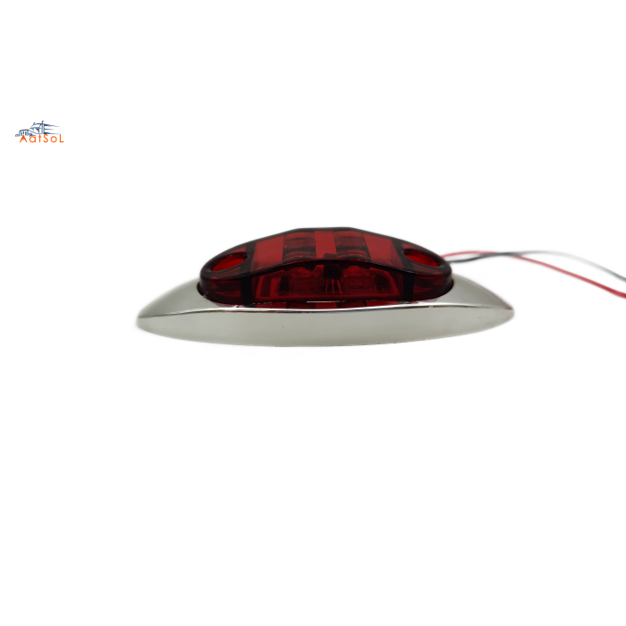 AAT-ML407-2 LED Side Lamp Bus Side Marker Lamp 10-30V Black or Chrome for Truck Trailer Lorry