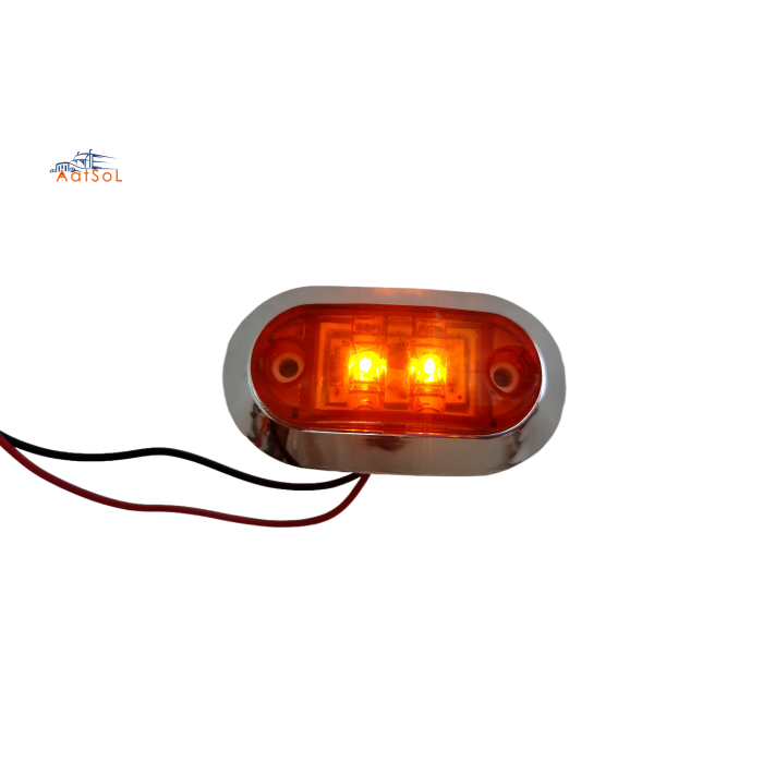 AAT-ML402-2 Truck Decoration Low Power Universal 2LED 10-30V 1W LED Side Marker Light for Truck Car Trailer Motorcycle