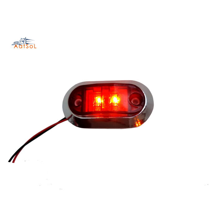 AAT-ML402-2 Truck Decoration Low Power Universal 2LED 10-30V 1W LED Side Marker Light for Truck Car Trailer Motorcycle
